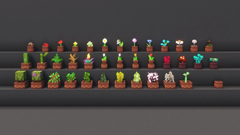 Fresh Flower Pots texture pack for Minecraft