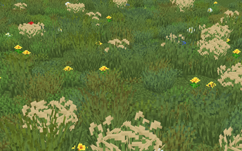 Os' Colorful Grasses texture pack for Minecraft