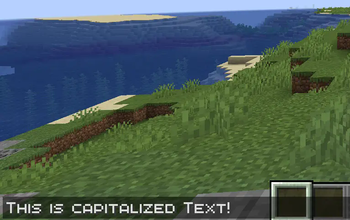 Capitalized Font texture pack