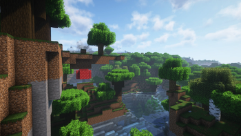 Round Trees texture pack for Minecraft
